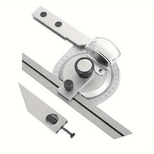 Universal Bevel Protractor, 360° Steel Angle Finder Measuring Ruler With Magnifying Glass Angle Measuring Protractor US