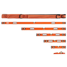 VEVOR Magnetic Torpedo Level, 78/48/32/24/16/10 in Mechanical Level Set, Bubble Vials Ruler for 45/90/180 Degree, Aluminum Alloy Leveler Tool w/Viewing Window (Only 10 inch has magnetic)