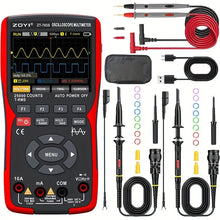 ZOTEK 703S 3-in-1 Handheld Oscilloscope Multimeter DDS Generator, Dual Channel 50MHZ Bandwidth, 280MSa/s High Sampling Professional Oscilloscope, 25000 Count Digital Multimeter, Voltmeter, 2*P2060 Probes