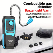 Aicevoos Digital Display Combustible Gas Leak Detector Flammable Gas Natural Gas Tester Methane Sound Light Alarm Meter