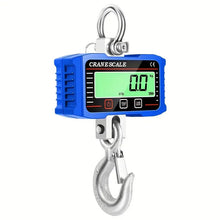 Digital Hanging Scale 1000kg/ 2204lbs Portable Heavy Duty Crane Scale LCD Backlight Industrial Hook Scales Unit Change/ Data Hold