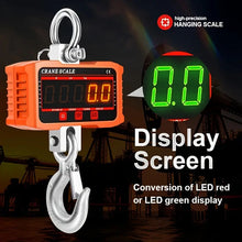 1500kg Digital LCD Display Crane Scale High Load Portable Electronic Heavy Duty Weight Hook Crane with 3 Units Conversion Function