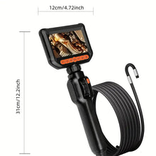 Endoscope Camera With Light, Two-Way Articulating Borescope, IP67 Waterproof Sewer Camera, Borescope Camera With Light, 1080 HD Endoscope, 5.0 Ft Semi-Rigid Cable Endoscope, Gadgets For Men