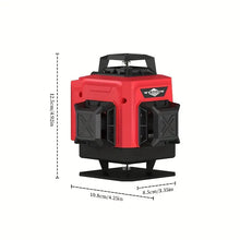 Luxury Suitcase 16 Line Green Laser Level, Two Large Capacity 4800mAh Batteries, Stable Triangular Bracket, 4x360 Degree Green Cross Line Vertical And Horizontal Level