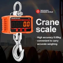 1500kg Digital LCD Display Crane Scale High Load Portable Electronic Heavy Duty Weight Hook Crane with 3 Units Conversion Function