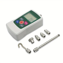 500N Digital Force Gauge High-Precision Push-Pull Meter for Tension & Compression Testing (N, kg, lb, oz) Real-Time/Peak/First Peak Modes Ideal for Quality Control & Material Testing