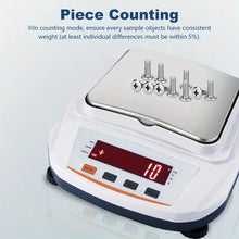 Digital Lab Balance, 2000x0.01g Precision Analytical Scale High-Precision Strain Gauge Load Cell, Multi-Unit (g/ct/oz/lb), Durable Stainless Steel Plate For Labs, Research, Jewelry, Kitchen