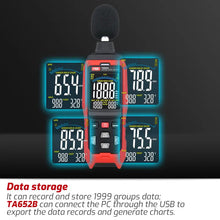 TASI Sound Level Meter with A/C/Z Weighting and PC Communication for Accurate Noise Measuremen, Suitable for a variety of environments