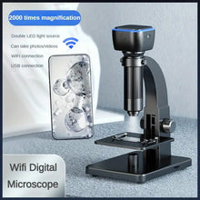 Electron microscope detector High definition high times Service table with lamp 2000x magnifying glass Wireless portable industrial microscope