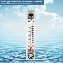 0.1-0.5GPM Water Liquid Flow Meter Tool Flowmeter Water Liquid Inline Flowmeter Rotameter Adjustable Knob Panel Type, Female Thread 1/ 4 Inch Inch BSPT