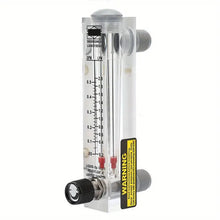 0.1-0.5GPM Water Liquid Flow Meter Tool Flowmeter Water Liquid Inline Flowmeter Rotameter Adjustable Knob Panel Type, Female Thread 1/ 4 Inch Inch BSPT