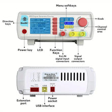 Professional Upgraded DDS Signal Generator Counter, Seesii 60MHz LCD Display High Precision 200MSa/ s Dual-Channel Arbitray Waveform Function Generator Frequency Meter