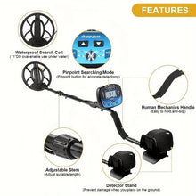 Metal Detector Underground Professional Depth profundity Scanner Search Finder Gold Detector Treasure Hunter Pinpointer 10 inch coil(Battery not included)