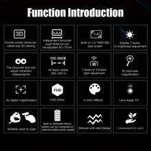 NV8300 Night Vision Binoculars Camera - Advanced Night Vision, Immersive 3D Viewing, Head Mounted, High-Quality Goggles, Built-in Camera and Camrecorder for Simulation and Military Games - Naked Eye Viewing, High-Performance NV8300 Model