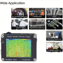 Compact Thermal Camera, 240 X 320 IR Resolution Portable Handheld Thermal Camera with 2-inch Screen