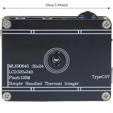 Compact Thermal Camera, 240 X 320 IR Resolution Portable Handheld Thermal Camera with 2-inch Screen