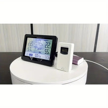 Wireless weather clock 3383F weather forecast clock weather clock temperature and humidity calendar weather station electronic alarm clock