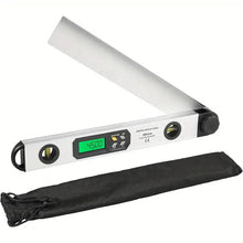 16 inch/40cm Aluminum Digital Angle Finder Built-in Bubble Vials, XUNTOP Digital Protractor 0-225° with Large Backlit Display Ideal for Interior Designer Carpenter Woodworker