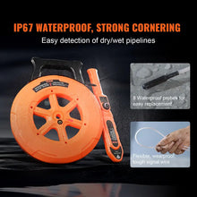 VEVOR Pipe Locators, 100ft/30m PVC Pipe Locators Underground, IP67 Waterproof Pipe Blockage Detector with Adjustable Sensitivity, Sewer Wall Scanner Plumbing Tool for PVC Plastic Metal Water Pipes