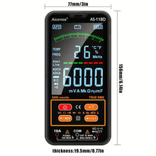 1pc Smart Digital Multimeter Auto-Ranging Voltmeter Electrical Tester Measures Voltage Current Capacitance Resistance Continuity Duty-Cycle Temperature Frequency