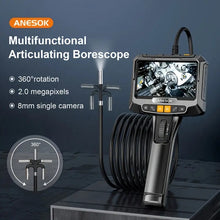1pc, 5 Inches IPS Screen 360degree Two-Way 8.5mm Industrial Endoscope Dual/Single Lens Endoscope Camera, Auto Repair Plumbing House Auxiliary