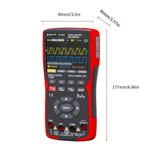 ZOYI 703S 3-in-1 Handheld Oscilloscope Multimeter DDS Generator, Dual Channel 50MHZ Bandwidth, 280MSa/s High Sampling Professional Oscilloscope, 25000 Count Digital Multimeter, Voltmeter, 2*P2060 Probes