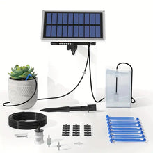 RAINTPOINT Solar Automatic Drip Irrigation Kit System, Solar Garden Watering System With 100% Anti-Siphoning Device, Easy DIY Plant Watering Controller With 6 Timing Modes For 10-15 Potted Plants (Withe-BSV-IC012)