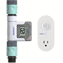 RAINPOINT WiFi Water Flow Meter with Wireless Gateway, Smart Water Meter for Garden Hose, Flow Meter GPM Water Usage RV Pool Filling, Outdoor Irrigation Watering, Fits for Any Hoses, Faucets, Nozzles