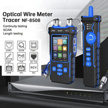 1PC Network Cable Tester Optical Wire Meter Tracer LCD Digital Rechargeable Network Line Finder Wire PoE Checker