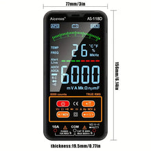Aicevoos Smart Digital Multimeter True RMS Auto-Ranging Voltmeter Electrical Professional Tester Measures DC/AC Voltage Current Capacitance Resistance Continuity Duty-Cycle Temperature Frequency