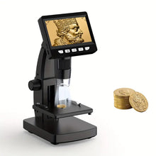 4.3 Inch 1000X Digital Microscope, Coin Magnifier, 8 LED Real Shot Rendering Computer Microscope Electron Biological Microscope