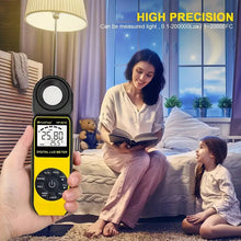 HOLDPEAK Digital Light Meter, Digital Illuminometer/Light Meter With 1-300, 000 Lux (1-30, 000 FC) Measuring Ranges And 270° Rotated Sensor For LED Lights And Plants Lumen Meter, HP-881E