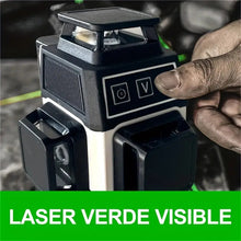 Mini 3D Laser Level 12 Lines Horizontal & Vertical Cross Green Line 360° Self-Leveling Laser Level USB Charging