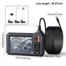 Industrial Endoscope, Digital Borescope Inspection Camera, 8mm Camera, Sewer Camera With 4.3 Inch LCD Screen, 8 LED Lights, Semi-Rigid Cable