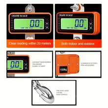1500kg/3306lbs Digital Hanging Crane Scale With 65ft Remote Control Heavy Duty LCD Industrial Hook Scale