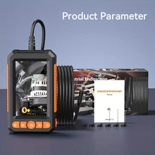 Industrial Endoscope, 8mm Digital Borescope Inspection Camera 4.3 Inch IPS LCD Screen Snake Camera 1/5/10m Semi-Rigid Cable, Auto Repair Plumbing House Auxiliary Inspection