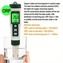 New 10 in 1 Water Quality Tester PH/TDS/EC/SALT/TEMP/S.G/ORP/H2/Fertile/Resistivity Tester Pen For Aquarium Swimming Pool