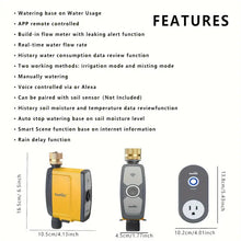 RAINPOINT WiFi Water Timer, Smart Sprinkler Timer Hose Timer WiFi Irrigation Controller, Wireless Watering System Valve, APP & Voice Control, Weather-Based Automatic Rain Delay, Brass Inlet