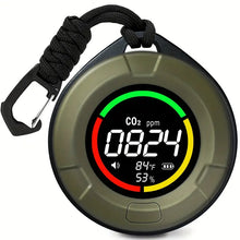 1pc Portable Carbon Dioxide Detector, 2s Refresh High Accuracy Carbon Dioxide Monitor, 3 In 1 CO2 Meter (Temperature, Humidity And CO2 Value), 96 Hours Standby Time CO2 Monitor For Travel Camping Home Office