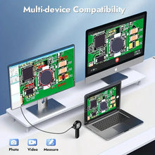 1PC USB Rechargeable Digital Microscope with LED Light, 100X Zoom Handheld Magnifying Glass, ABS Resin, 2.0" IPS Display, High-Precision 0.01 Accuracy, for Coins/Jewelry Inspection, Windows/Mac Compatible