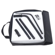 12" Car Convex Mirror Acrylic Adjustable Inspection Mirror LED Lamp Flashlight