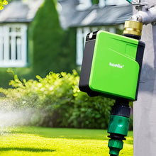 RainPoint Smart Watering Wireless Hose Timer, App Control Water Timer For Garden Hose With Lrrigation & Interval Mode, Up To 6 Watering Plans One Zone Garden Irrigation Timer (HTV107B)