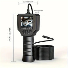 5M Long Flexible Mechanical Fiber Optic Snake Camera - 1080P Bi-directional Articulated Industrial Inspection Camera With LED Light, Dual Power Mode, And Rechargeable 2600mAh Battery For Wall And Car Inspections