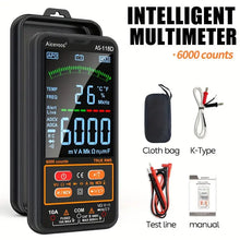 Aicevoos Smart Digital Multimeter True RMS Auto-Ranging Voltmeter Electrical Professional Tester Measures DC/AC Voltage Current Capacitance Resistance Continuity Duty-Cycle Temperature Frequency