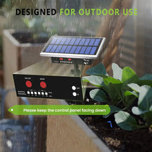 RAINTPOINT Solar Automatic Drip Irrigation Kit System, Solar Garden Watering System With 100% Anti-Siphoning Device, Easy DIY Plant Watering Controller With 6 Timing Modes For 10-15 Potted Plants (Withe-BSV-IC012)