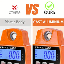 660lbs Digital Hanging Scale With Cast Aluminum Case, Handheld 300 Kg Mini Hanging Scale With Hook For Farm Hunting, Fishing And Outdoor Activities ( Batteries Not Included)