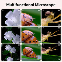 2inch 500X Childern Digital Microscope, Magnifier, 8 LED Illumination, Realistic Image Capture For Education And Research, Computer Compatible, Detailed Biological Exploration