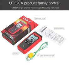 1set Mini Digital Thermometer Dual K/J Type Thermocouple Thermometer High Temperature Tester Meter -50℃ To 1200℃