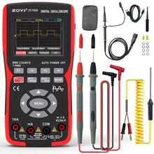 ZT-702S 2 in 1 Handheld Digital Automotive Oscilloscope Multimeter Diode Tester multimeter auto rangin48MSa/s High Sampling Rate Amp Ohm Volt Meter Tester Voltage/Current Test