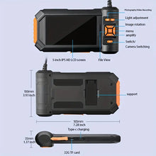 5'' IPS Screen Dual Lens Endoscope Camera, Borescope Inspection Camera, Snake Camera, 7.9mm 2m Endoscope Camera, Suitable For Cars, Pipes, Walls